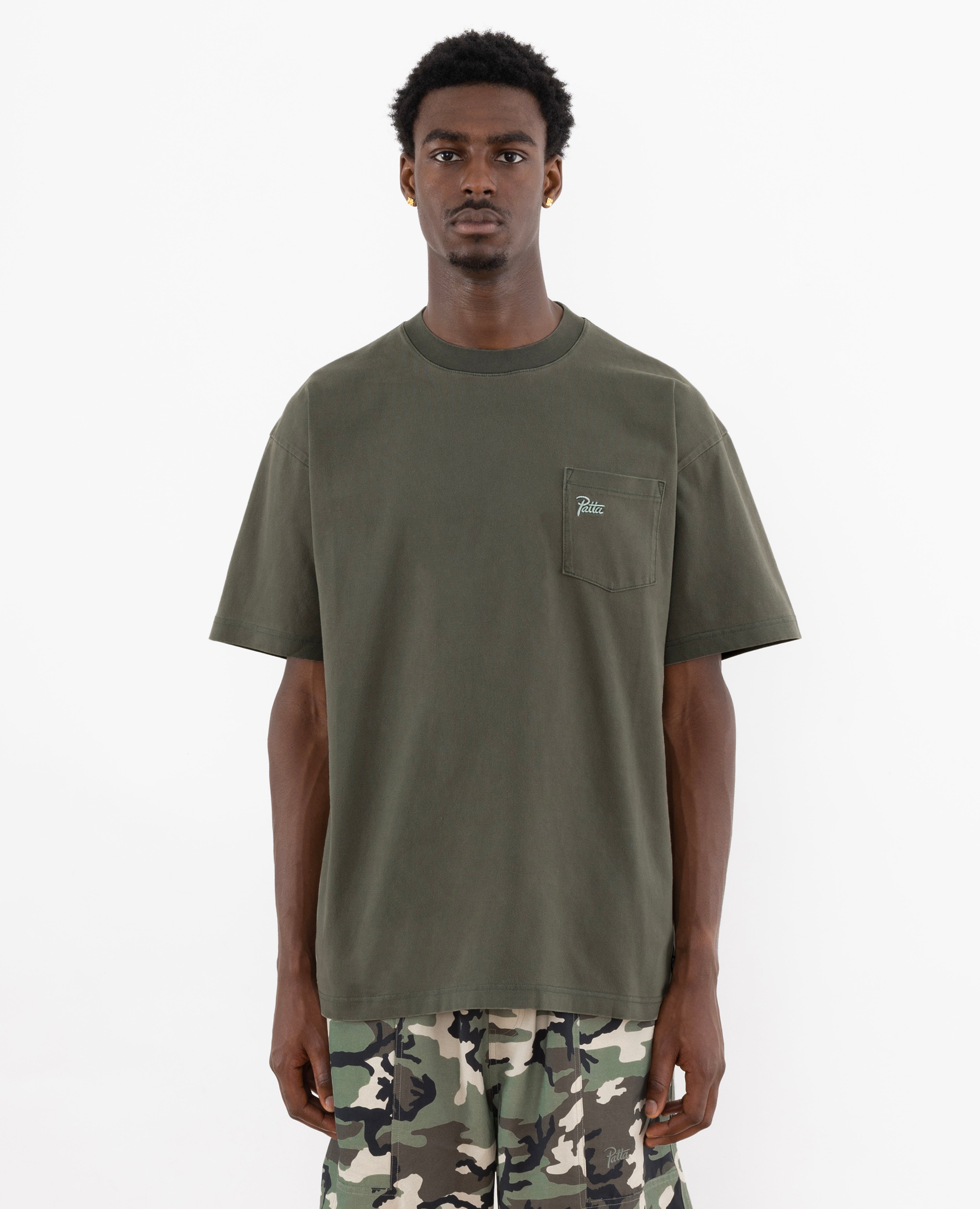Patta Basic Washed Pocket T-Shirt (Beetle) – Patta US