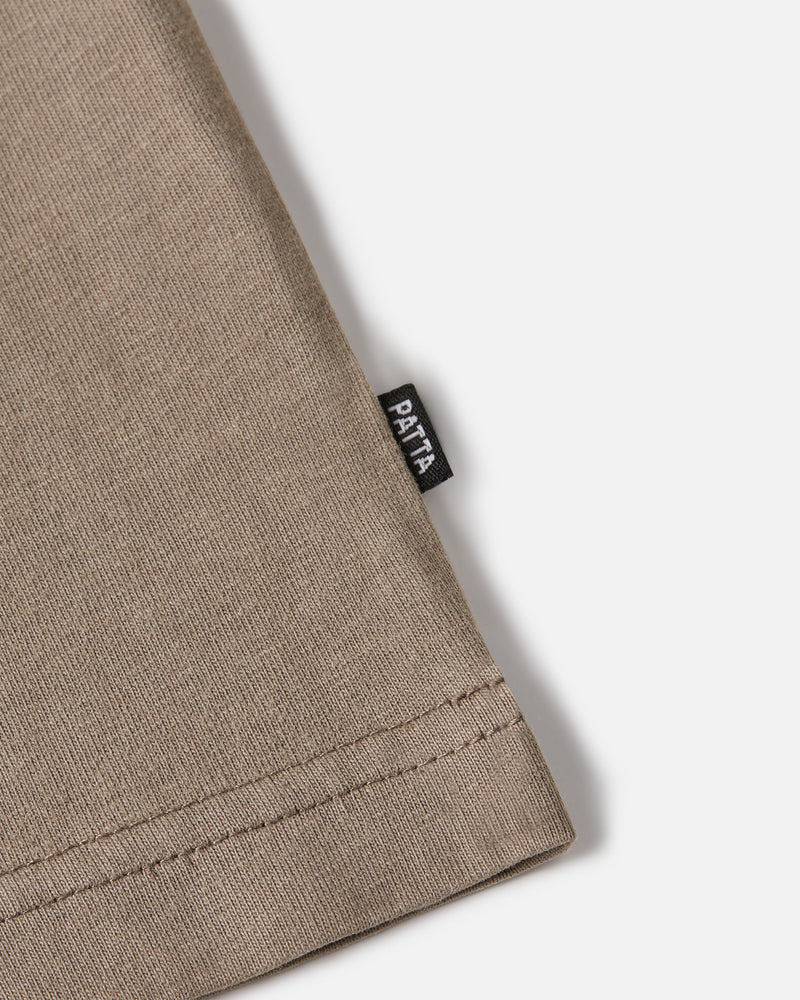 Patta Basic Pocket T-Shirt (Driftwood)