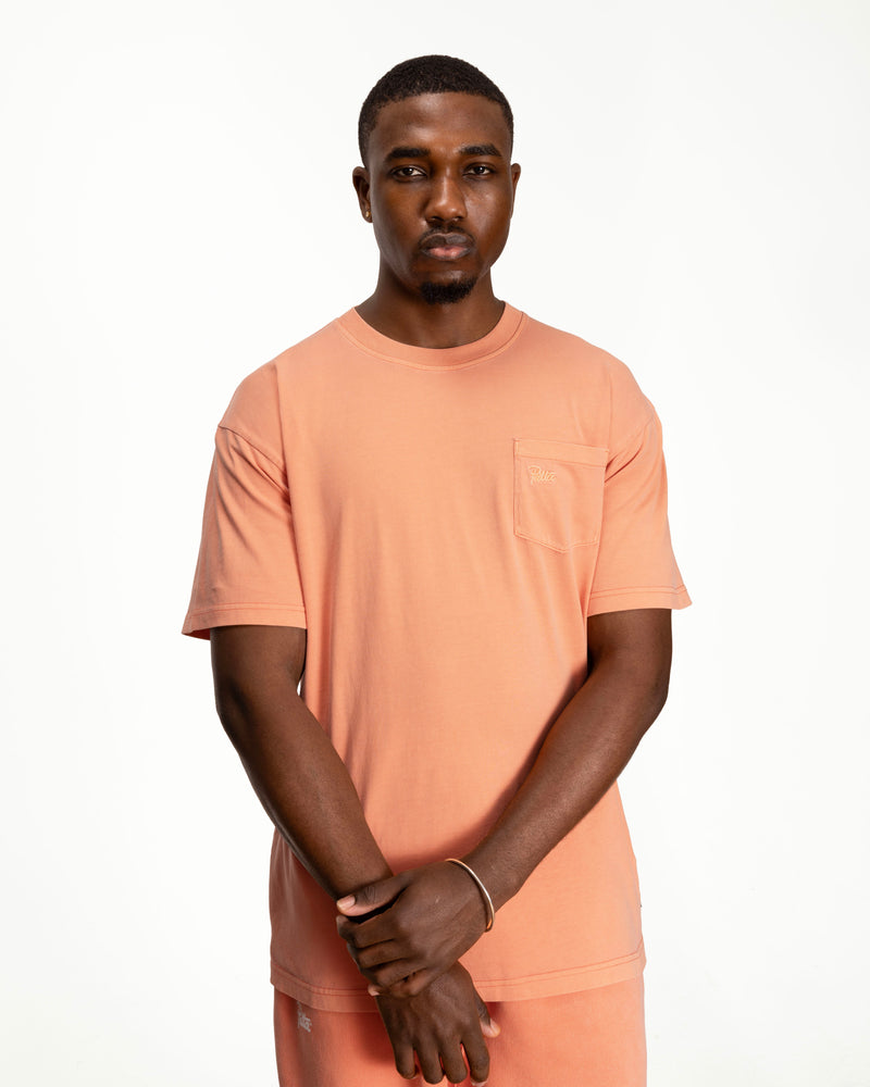 Patta Basic Washed Pocket T-Shirt (Melon)