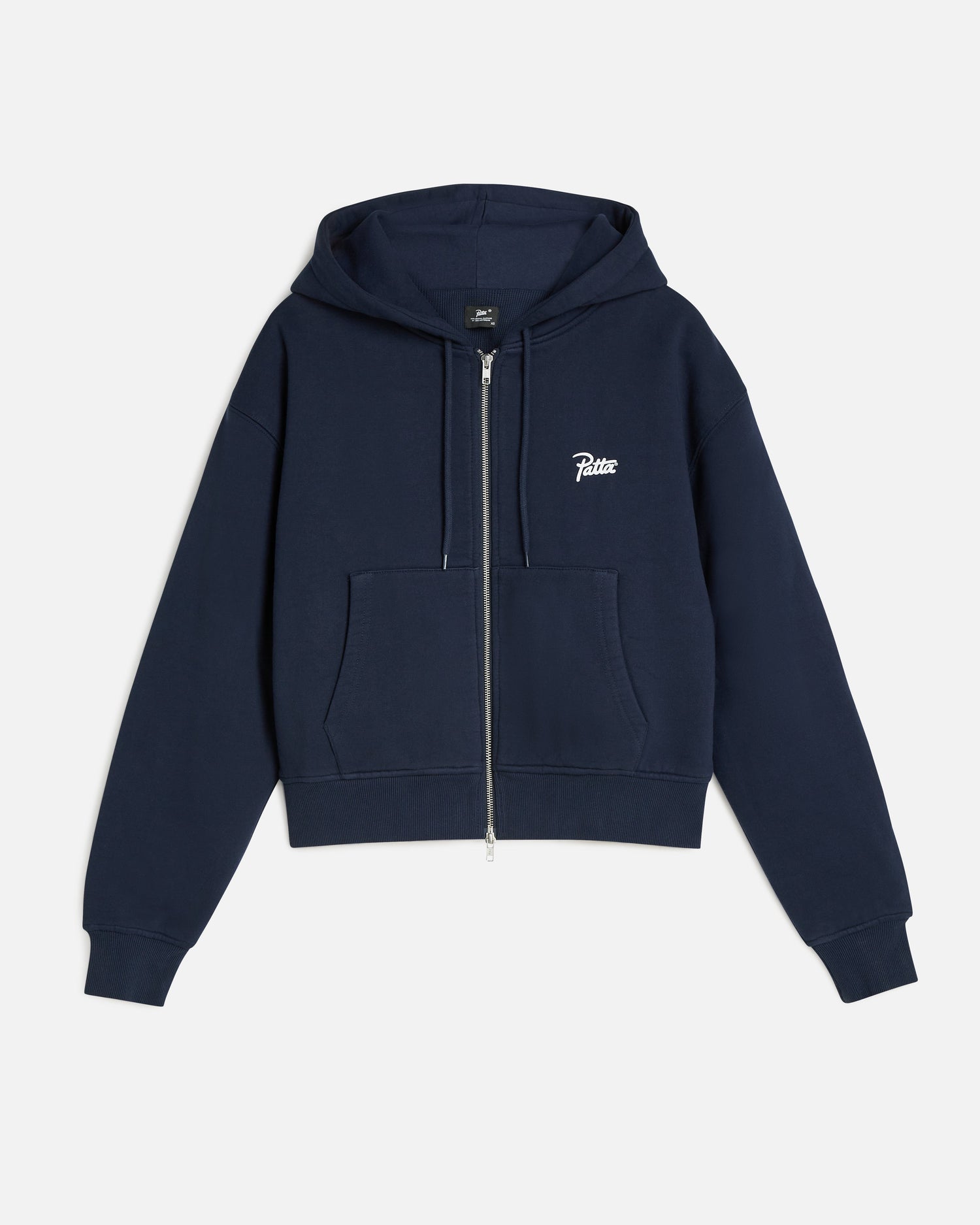 Patta Classic Zip Up Hooded Sweater (Black Iris)