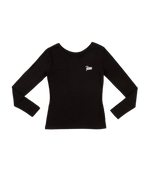 Patta Femme Basic Scoop Longsleeve T-Shirt (Black)