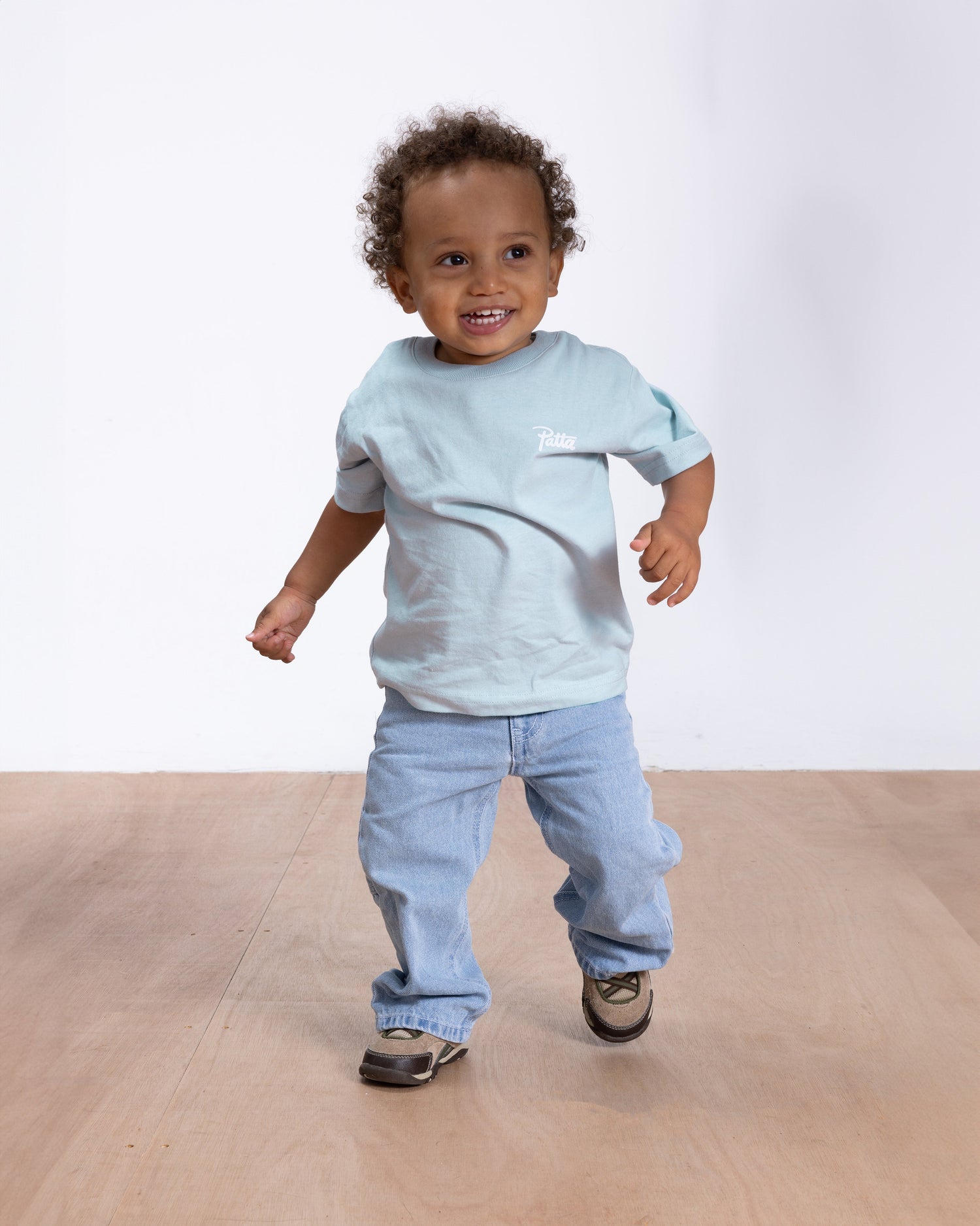 Patta Xerox Peace Kids T-Shirt (Dusty Blue)