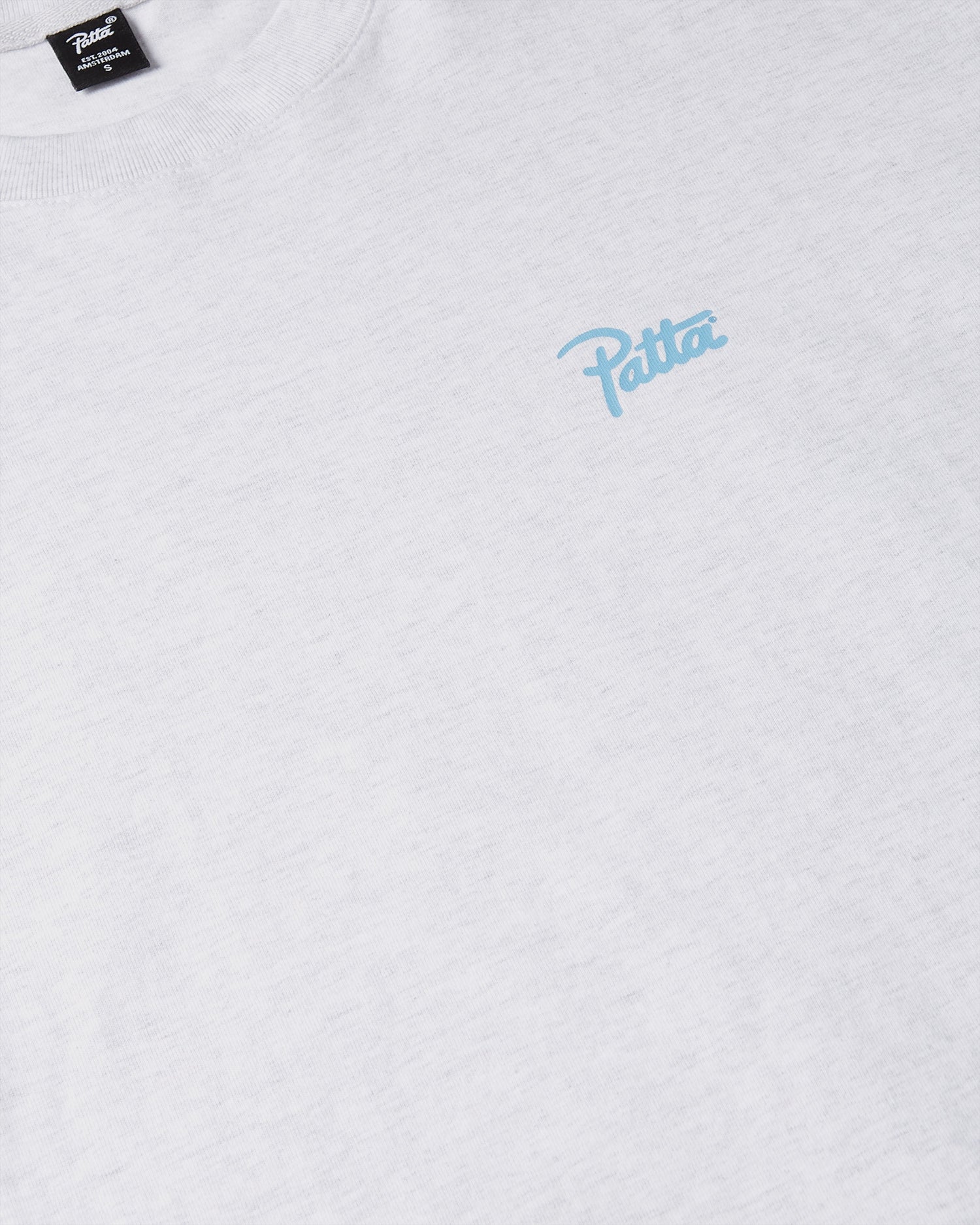 Patta Perfect Hug T-Shirt (Light Grey Melange)