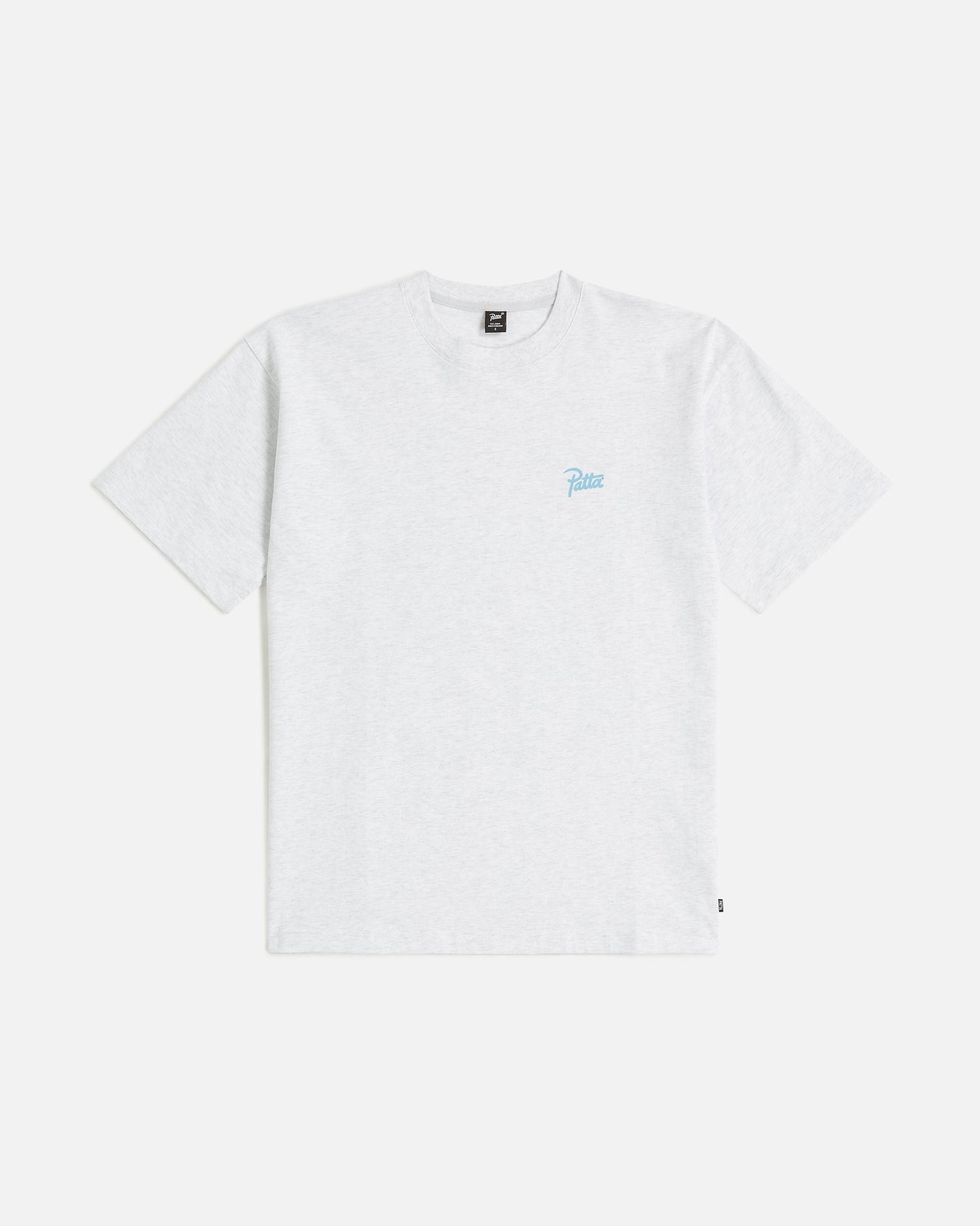 Patta Perfect Hug T-Shirt (Light Grey Melange)