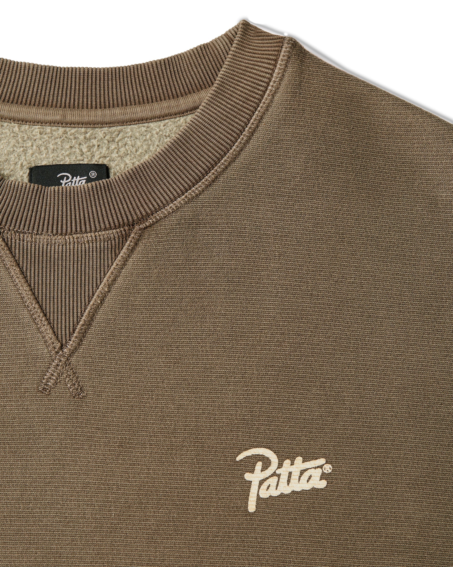 Patta Classic Washed Crewneck Sweater (Morel)