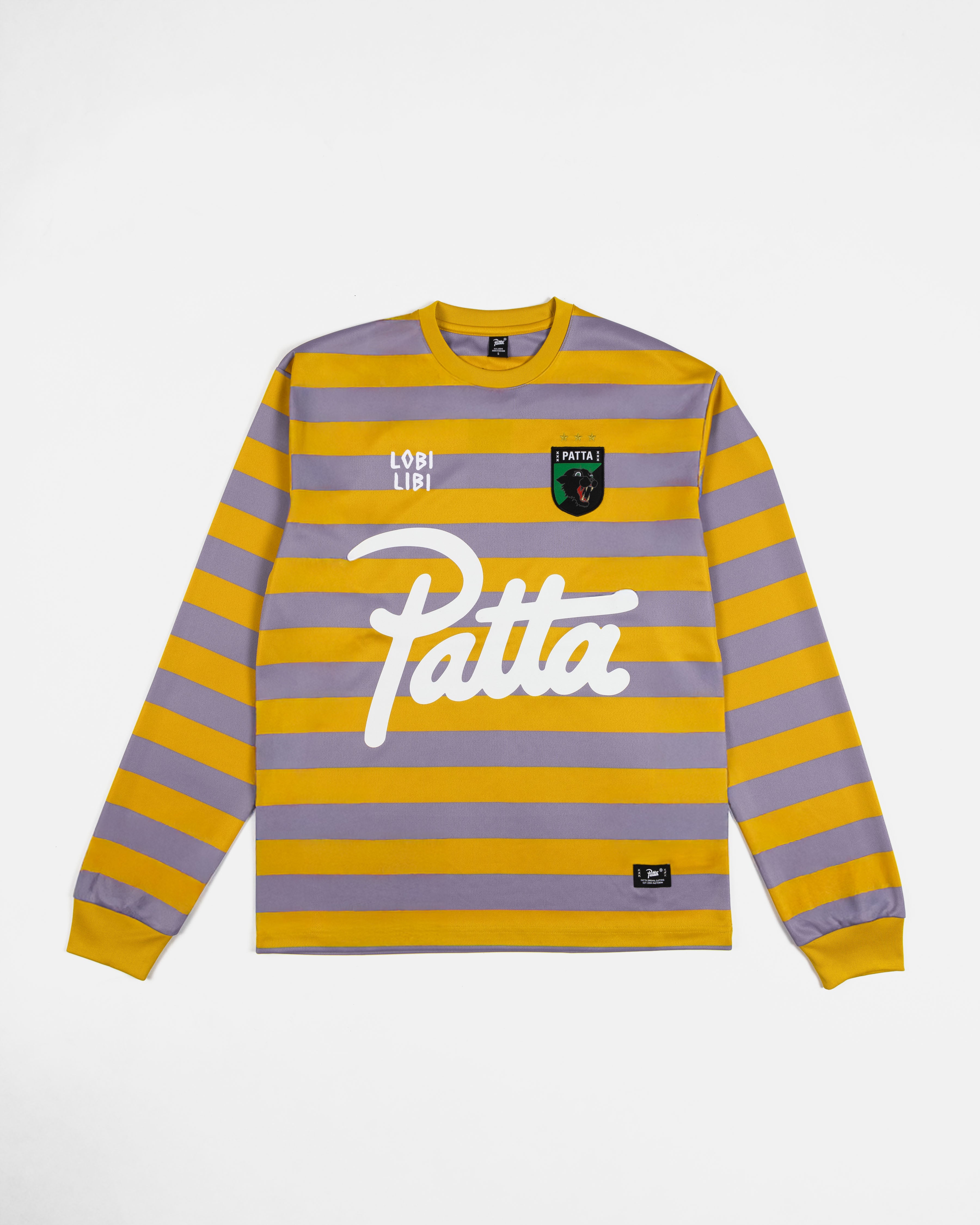 トップス PATTA Striped Long Sleeve Football Patta Striped Longsleeve Football Jersey (Chalk Violet) – Patta US