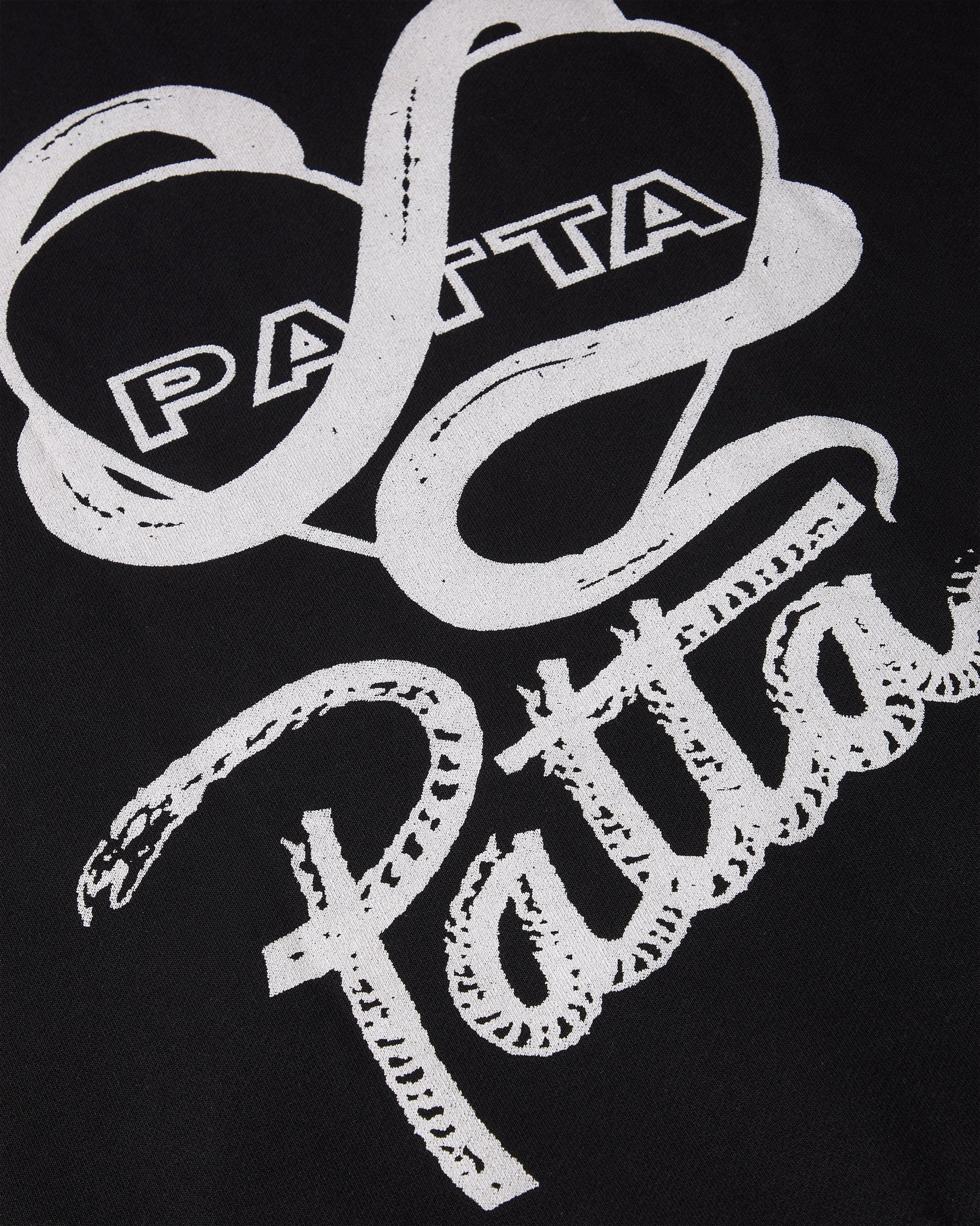 Patta Snake Heart Boxy Hooded Sweater (Black)