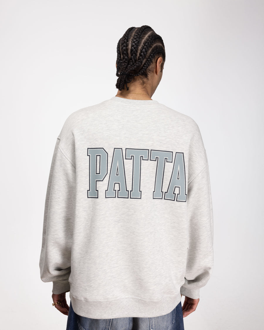 Patta Marina Crewneck Sweater (Light Grey Melange)