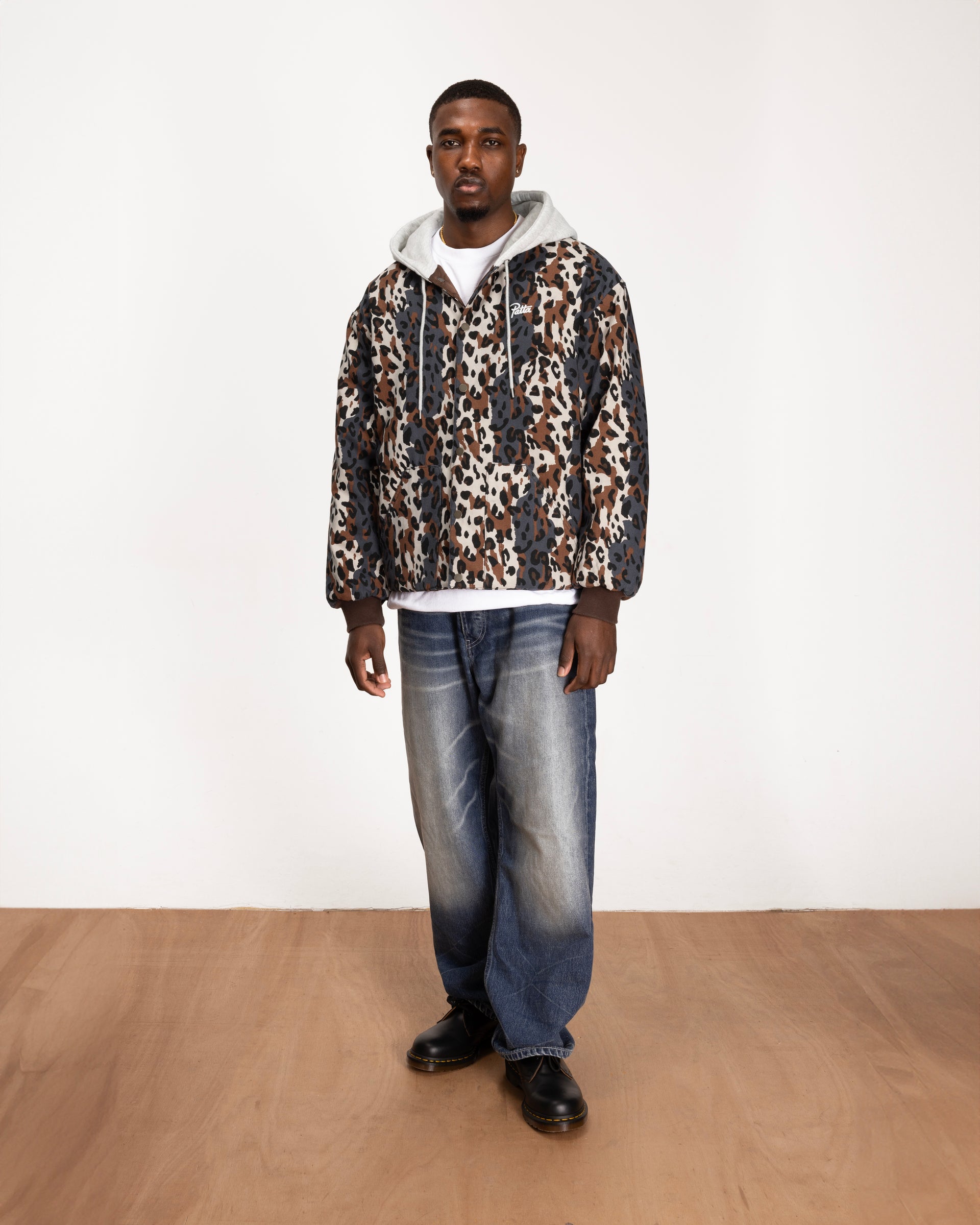 Patta City Leopard Reversible Bomber Jacket (Multi)