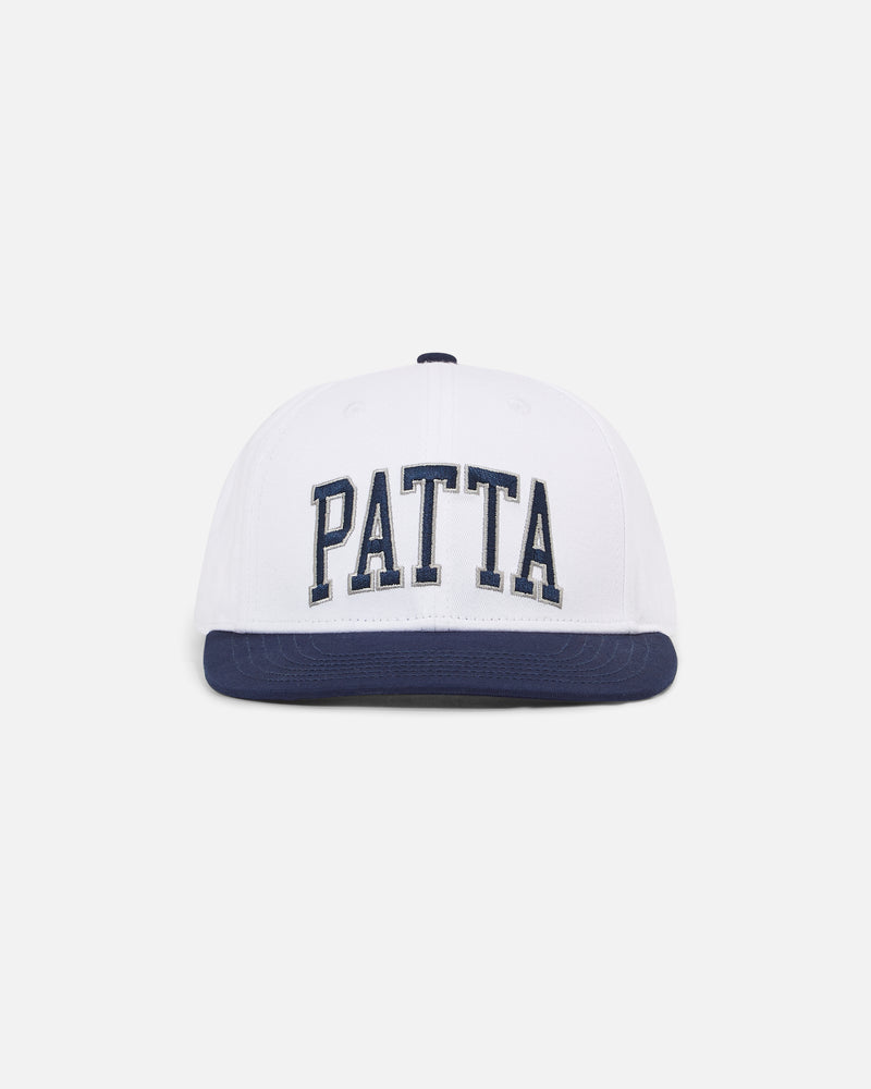 Patta Arc Logo Snapback Cap (White)