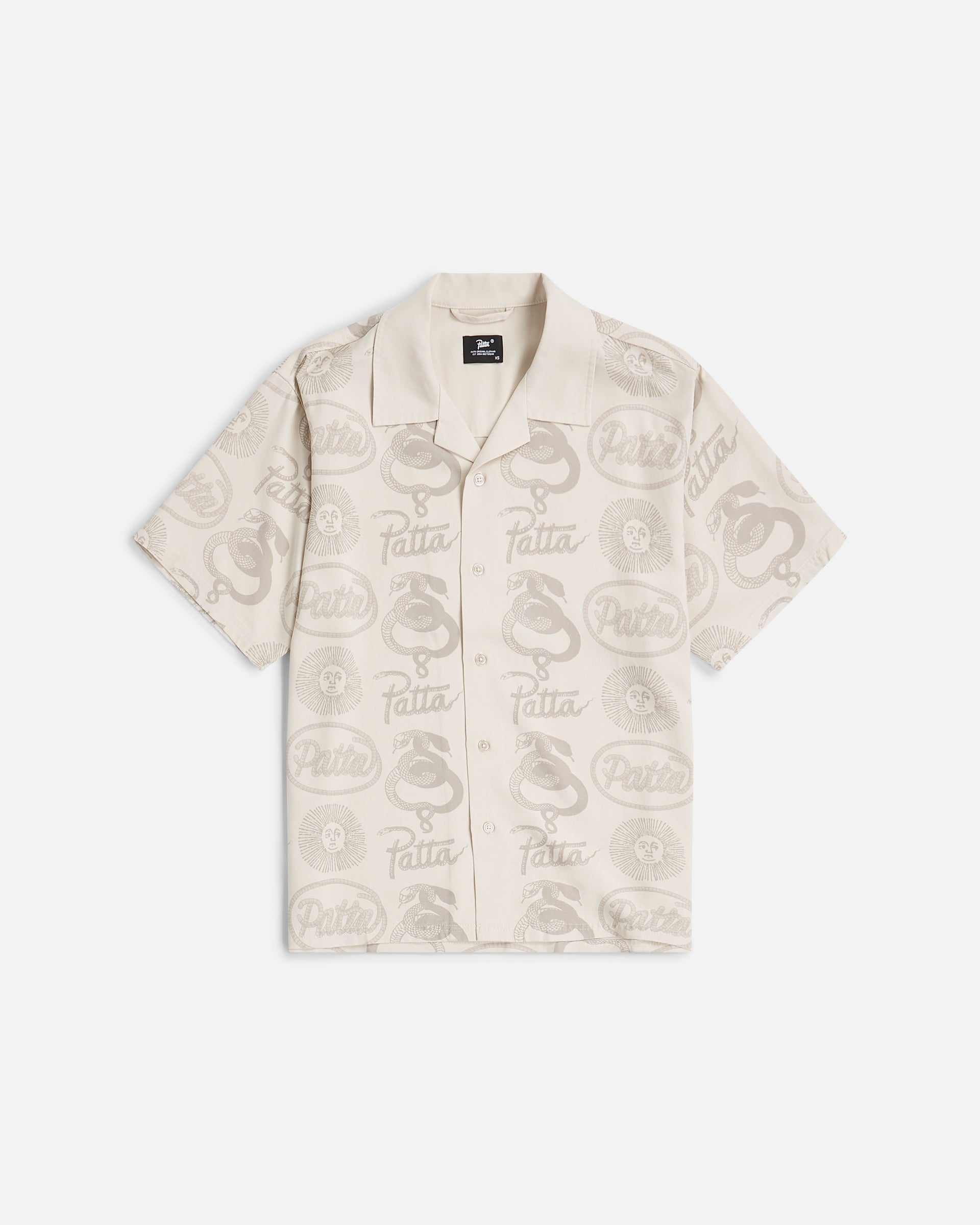 Patta Serpentes Summer Shirt (Pumic Stone)