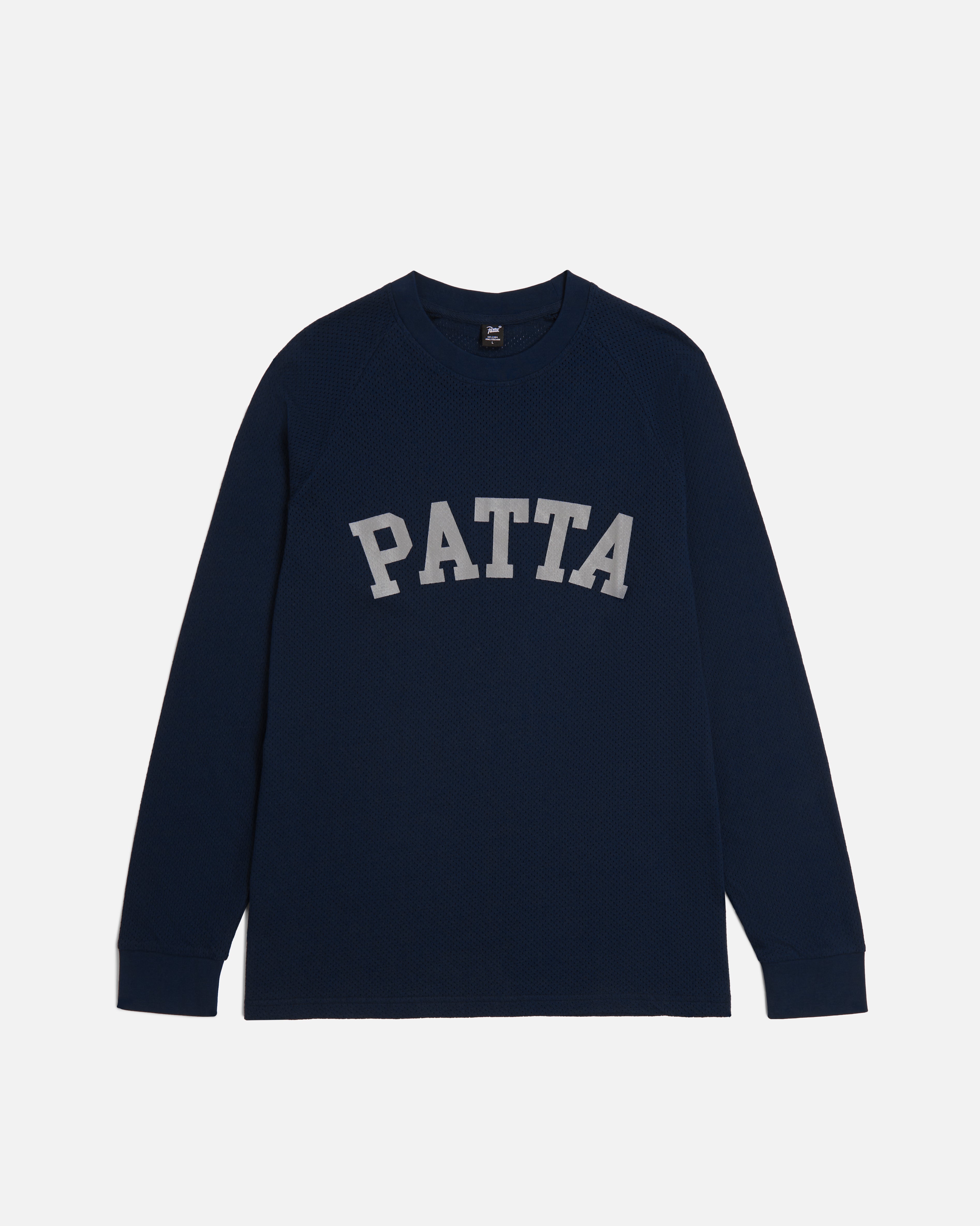 [NOT4NERD] Bone Logo Mesh Long Sleeve /追跡付 Patta Arc Logo Mesh Longsleeve Jersey (Black Iris) – Patta US