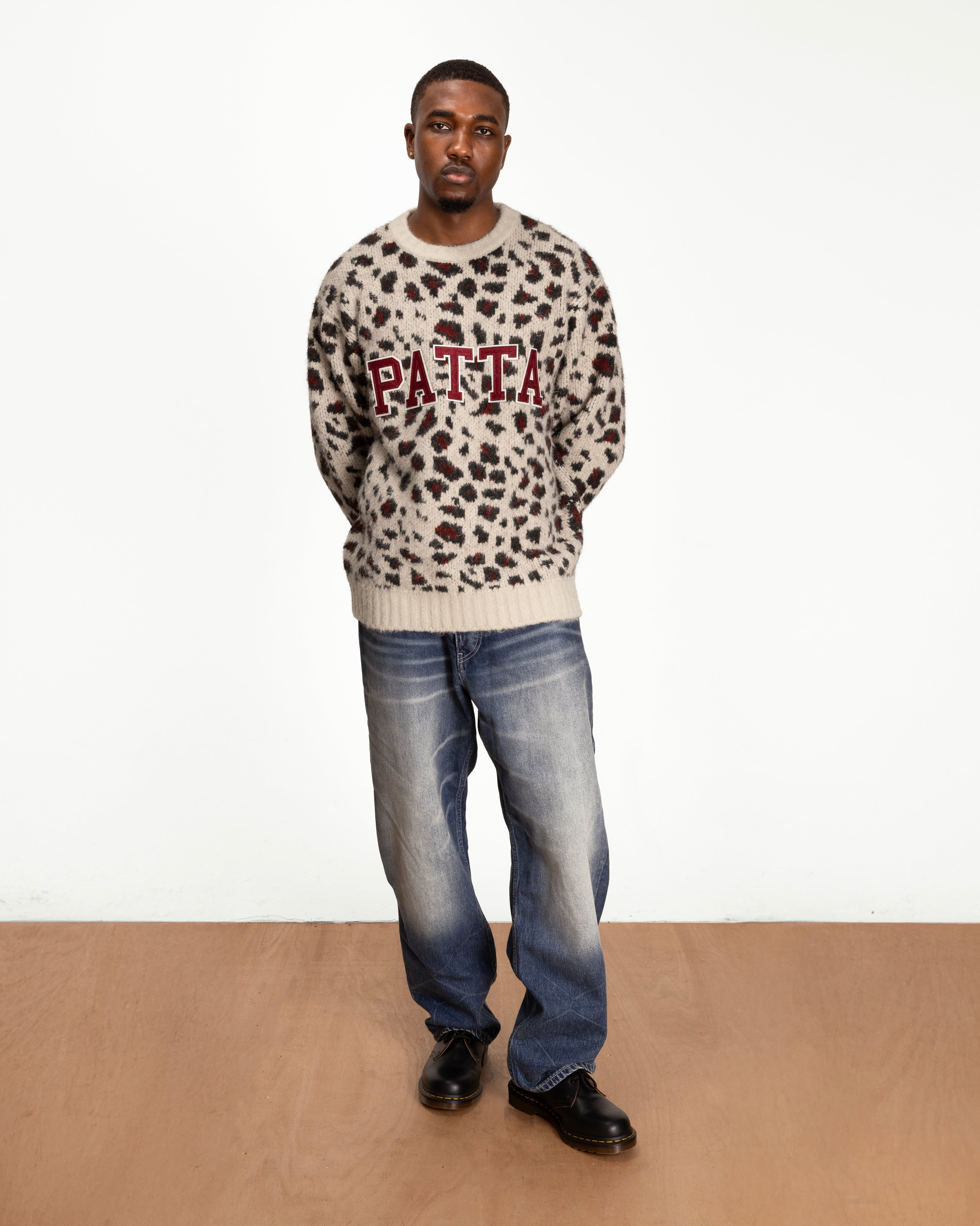 Patta Leopard Brushed Knitted Sweater (Multi) – Patta US