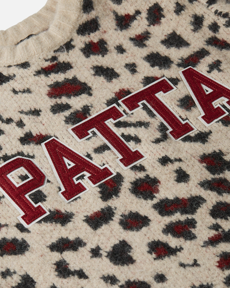 Patta Leopard Brushed Knitted Sweater (Multi)