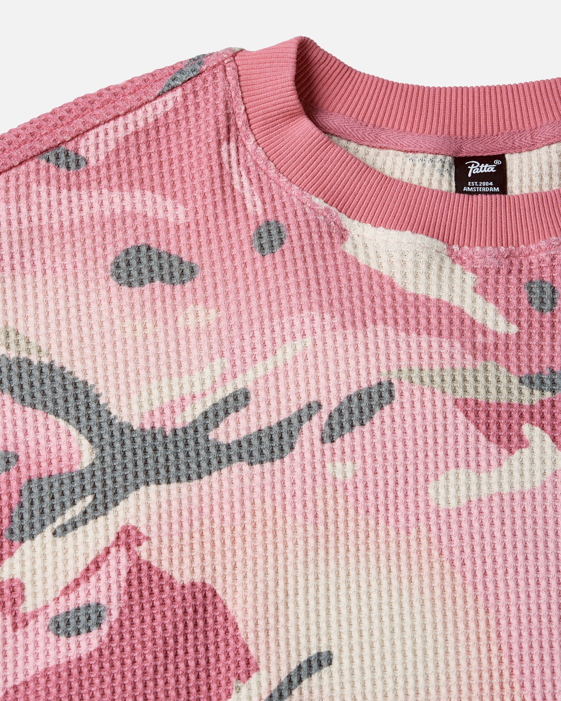 Patta Cactus Flower Camo Waffle Longsleeve T-Shirt (Cactus Flower)