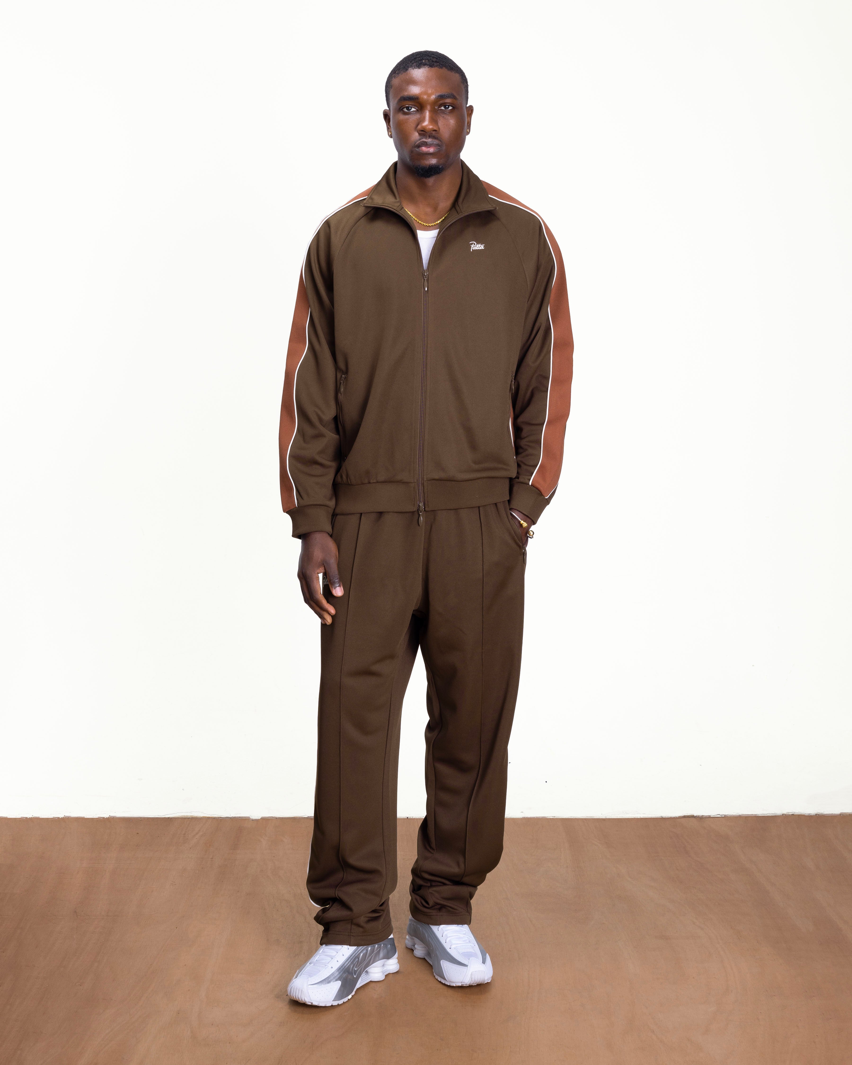 Patta Tricot Track Jacket (Chestnut) – Patta US