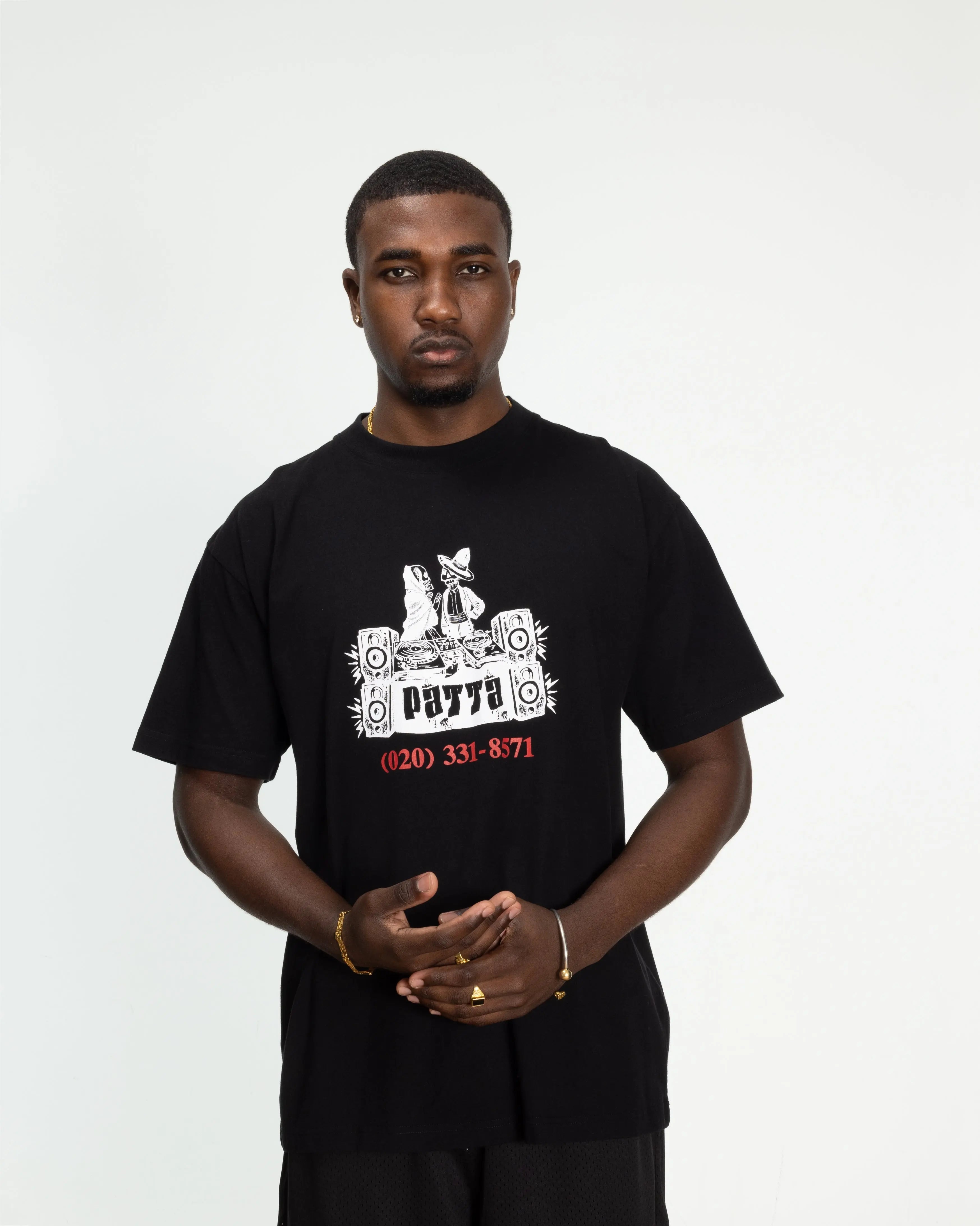 Patta DJ Skully T-Shirt (Black) - Patta – Patta US