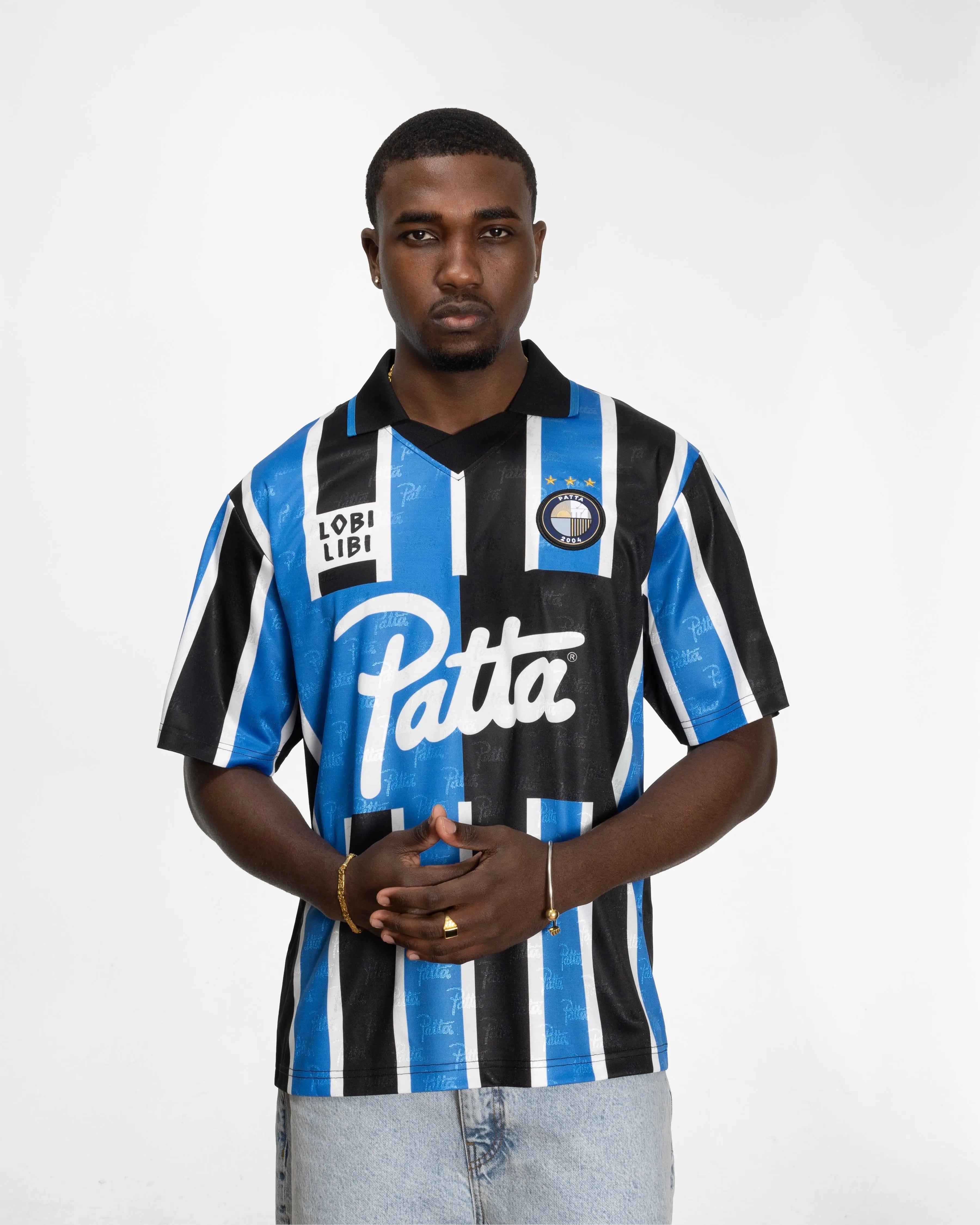 Patta Stripe Football Jersey (French Blue) - Patta – Patta US