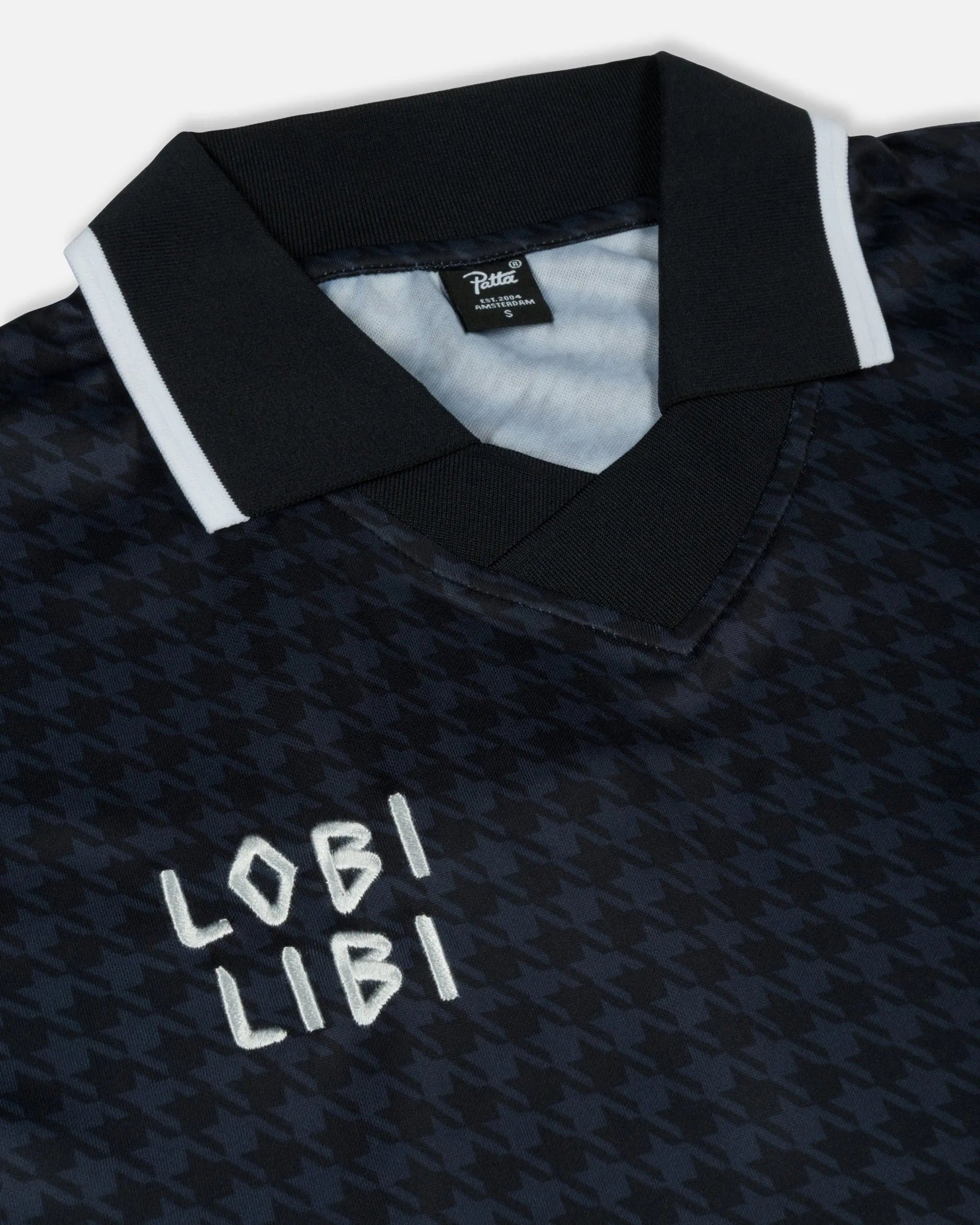 Patta Houndstooth Football Jersey (Ombre Blue)