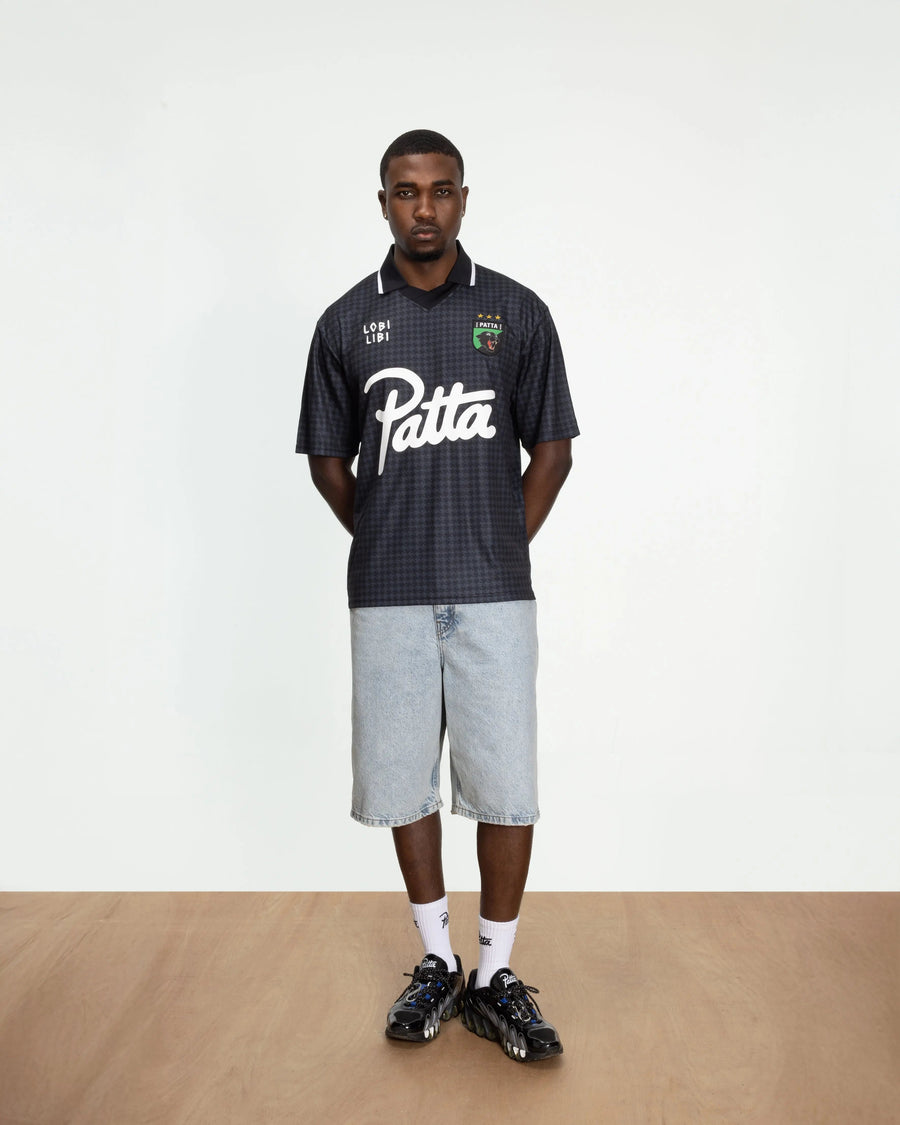 Patta Houndstooth Football Jersey (Ombre Blue)