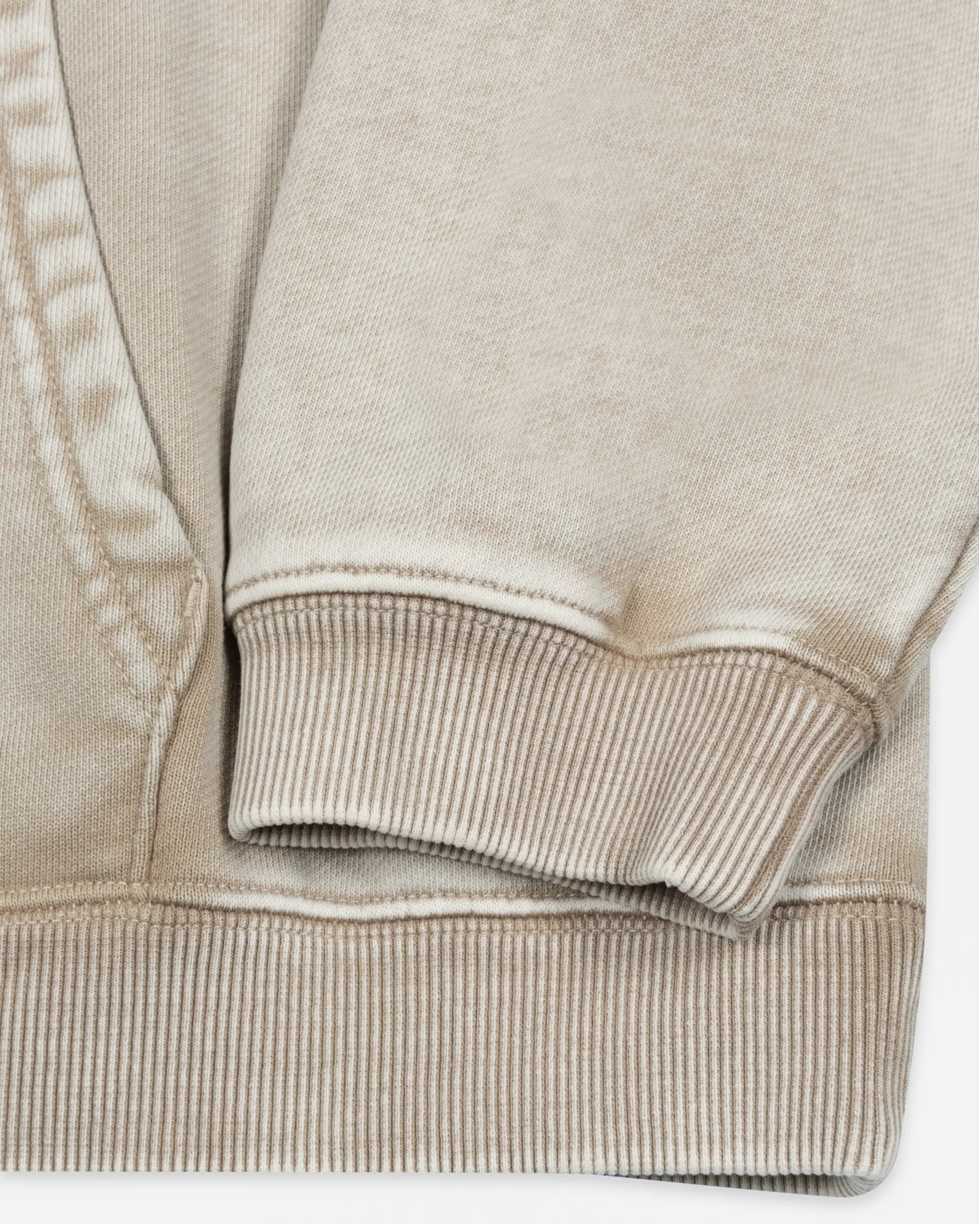 Patta Loopback Logo Zip Hooded Sweater (Irish Cream) - Patta