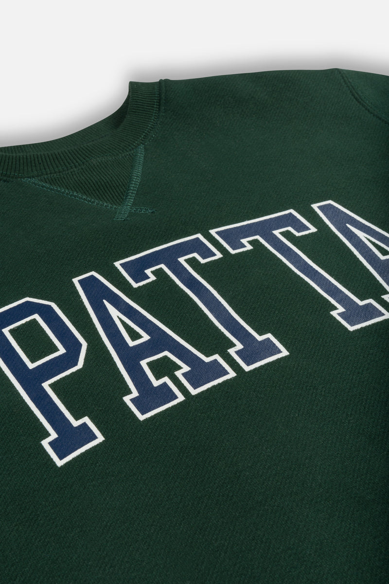 Patta Kids Arc Logo Crewneck Sweater (Pine Grove/Navy)