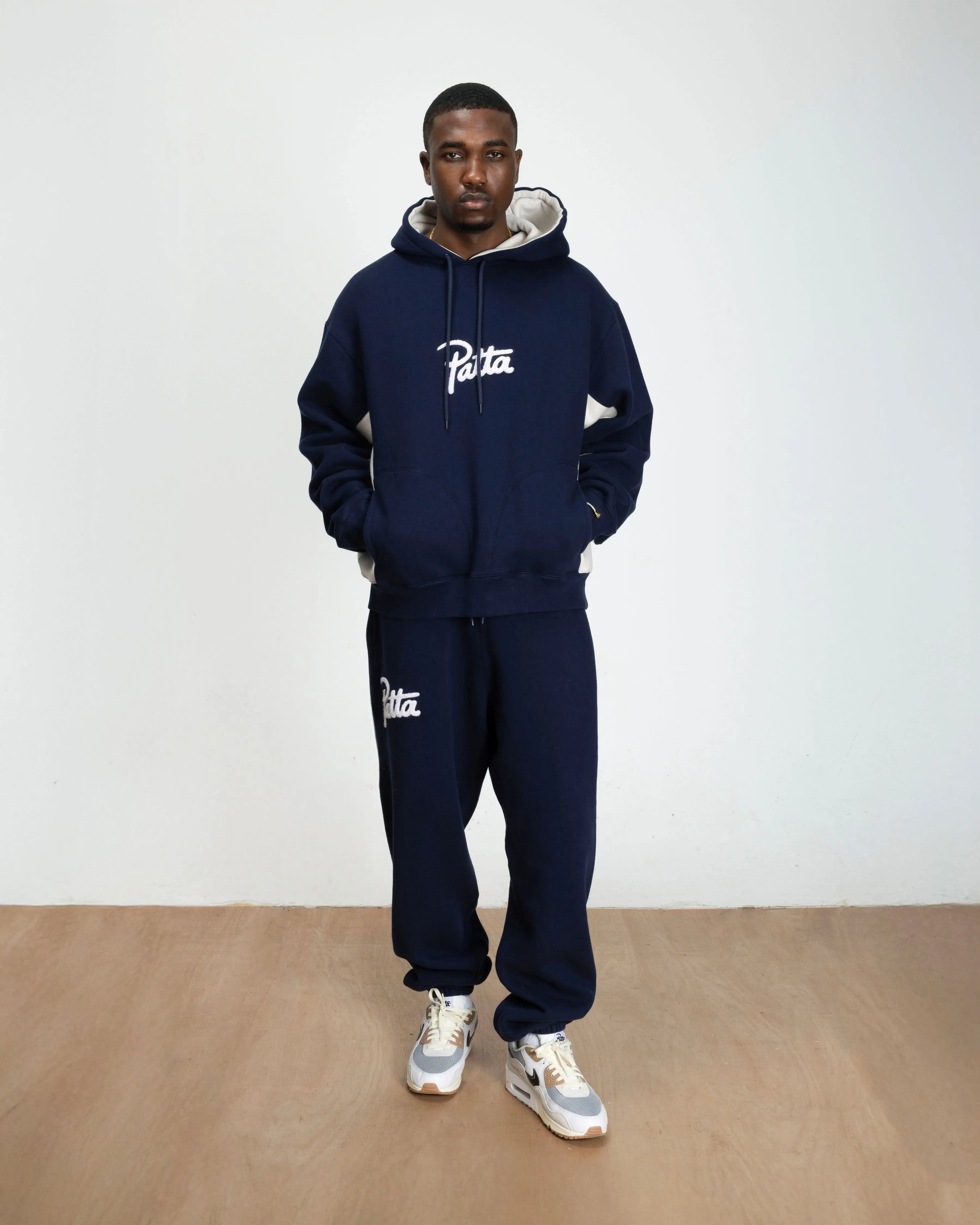 Patta Chenille Logo Hooded Sweater (Black Iris) - Patta – Patta US