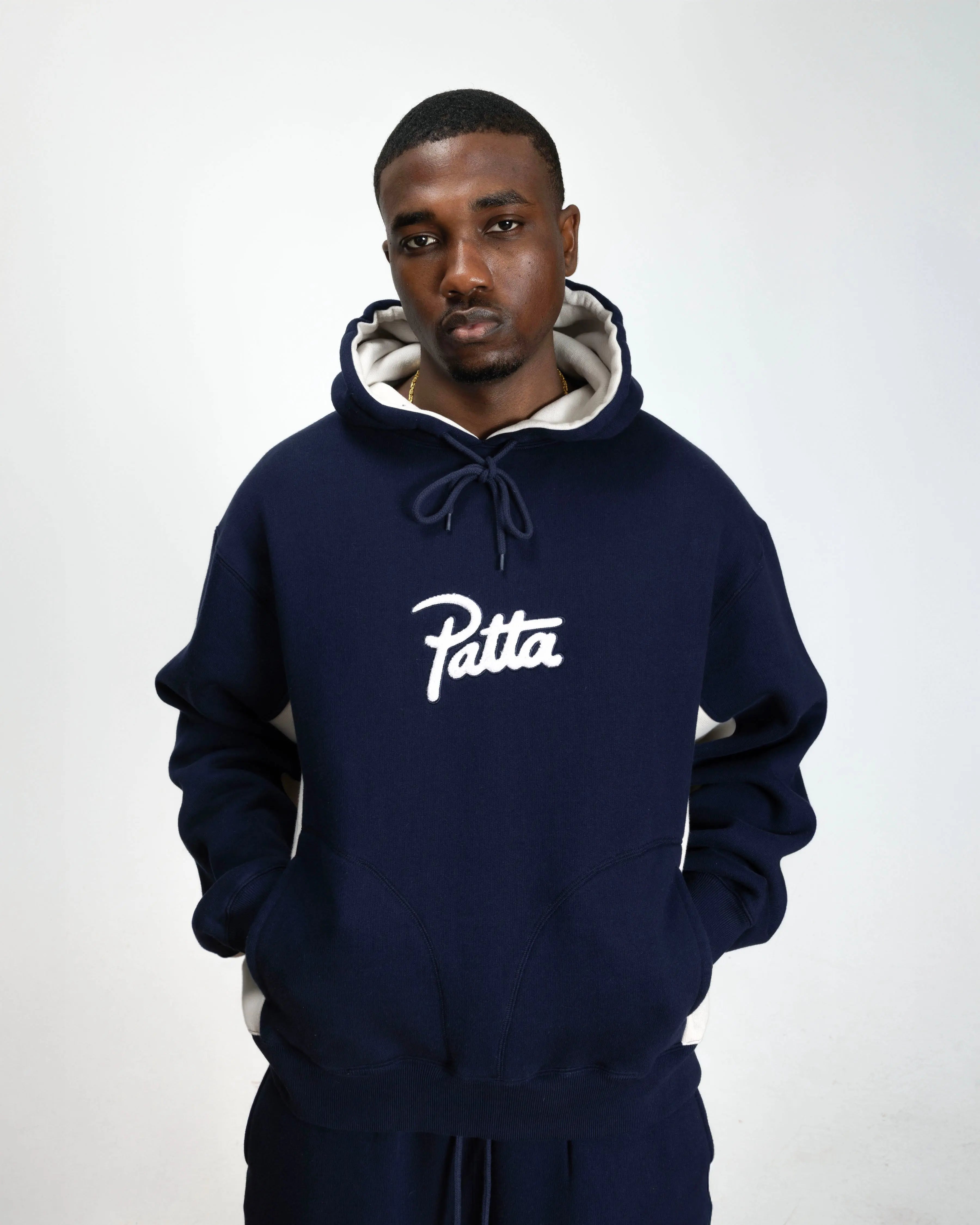 Patta Chenille Logo Hooded Sweater (Black Iris) - Patta – Patta US