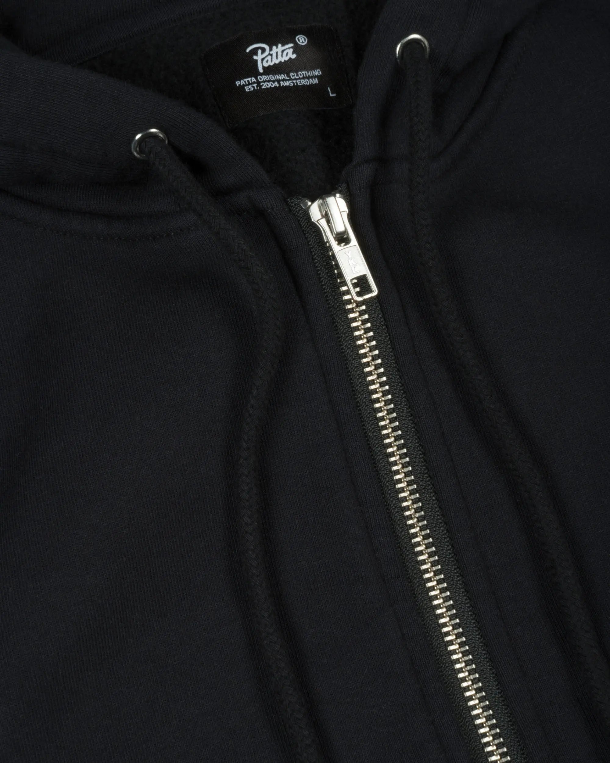 Patta Embro Classic Zip Up Hooded Sweater (Black) - Patta – Patta US