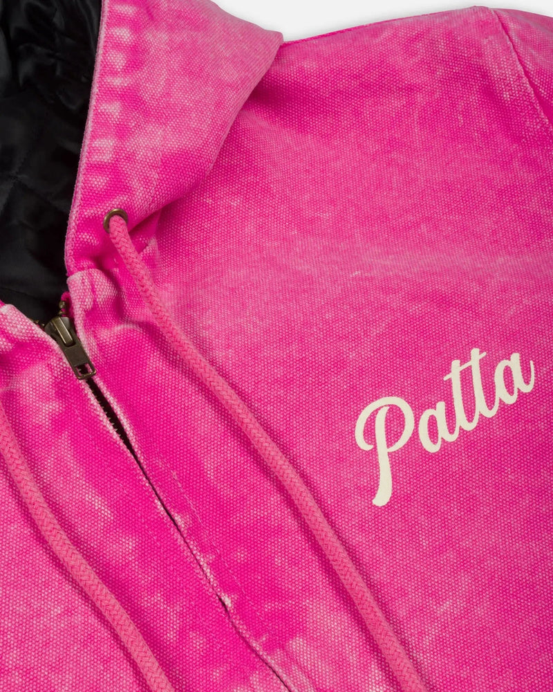 Patta Peace Canvas Hooded Jacket (Fuchsia Purple)