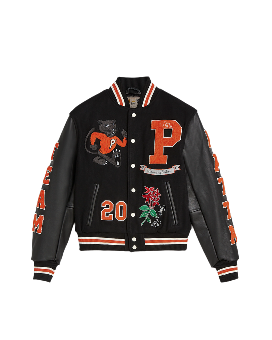 Patta 20th Anniversary Varsity Jacket (Black)