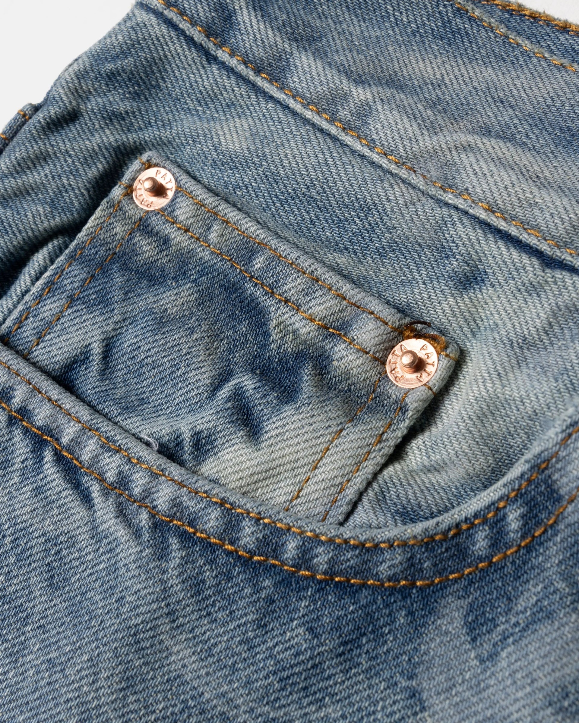 Patta x Joe Freshgoods Denim Pants (Sandwashed Blue Denim)