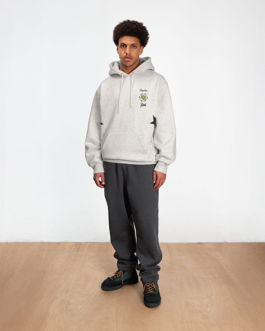 Patta Cycling Team x Rapha Hooded Sweater (Light Grey Melange)