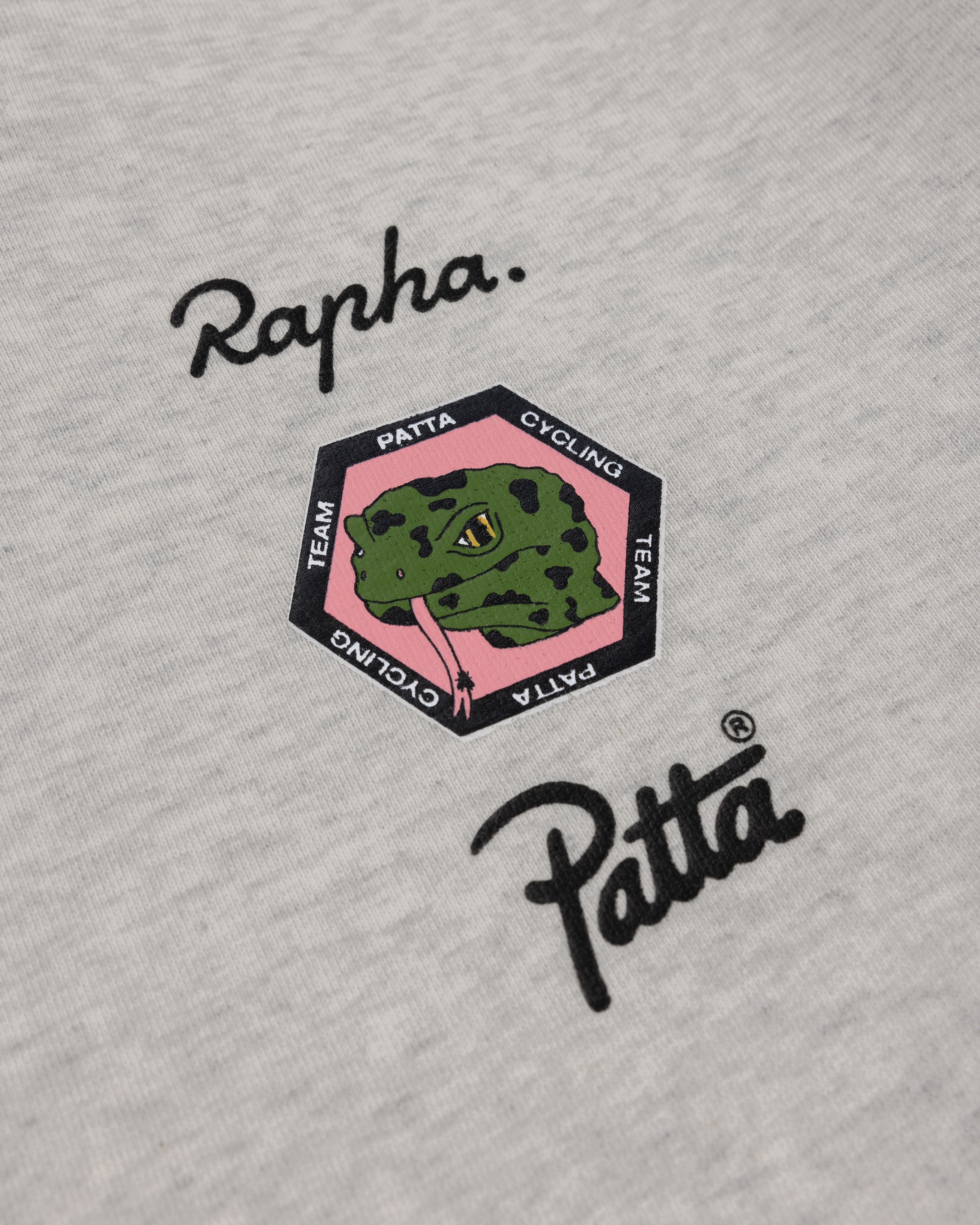 Patta Cycling Team x Rapha Hooded Sweater (Light Grey Melange