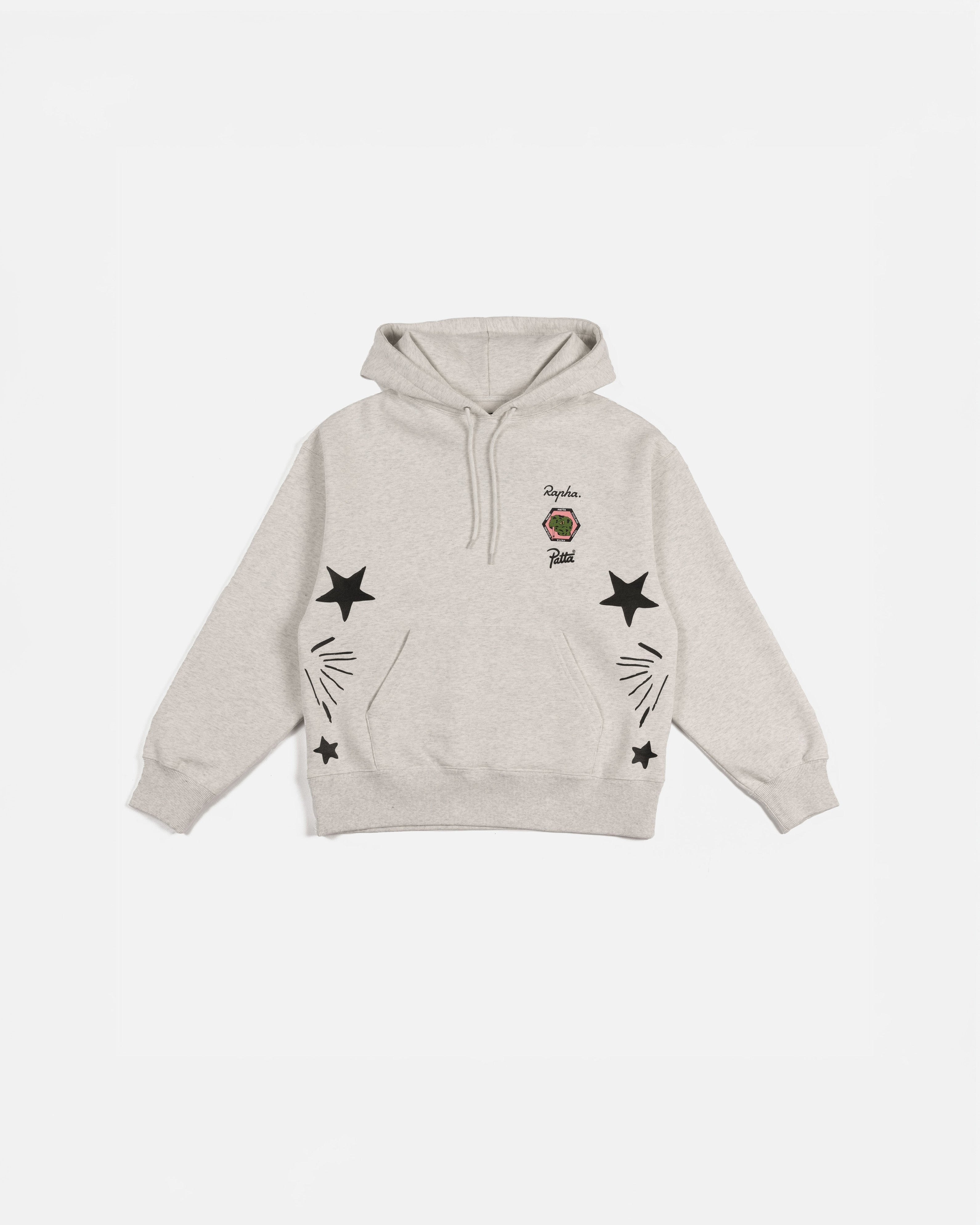 新品 Rapha + Patta 限定版 コットンフーディー グレー Mサイズ Patta Cycling Team x Rapha Hooded Sweater (Light Grey Melange