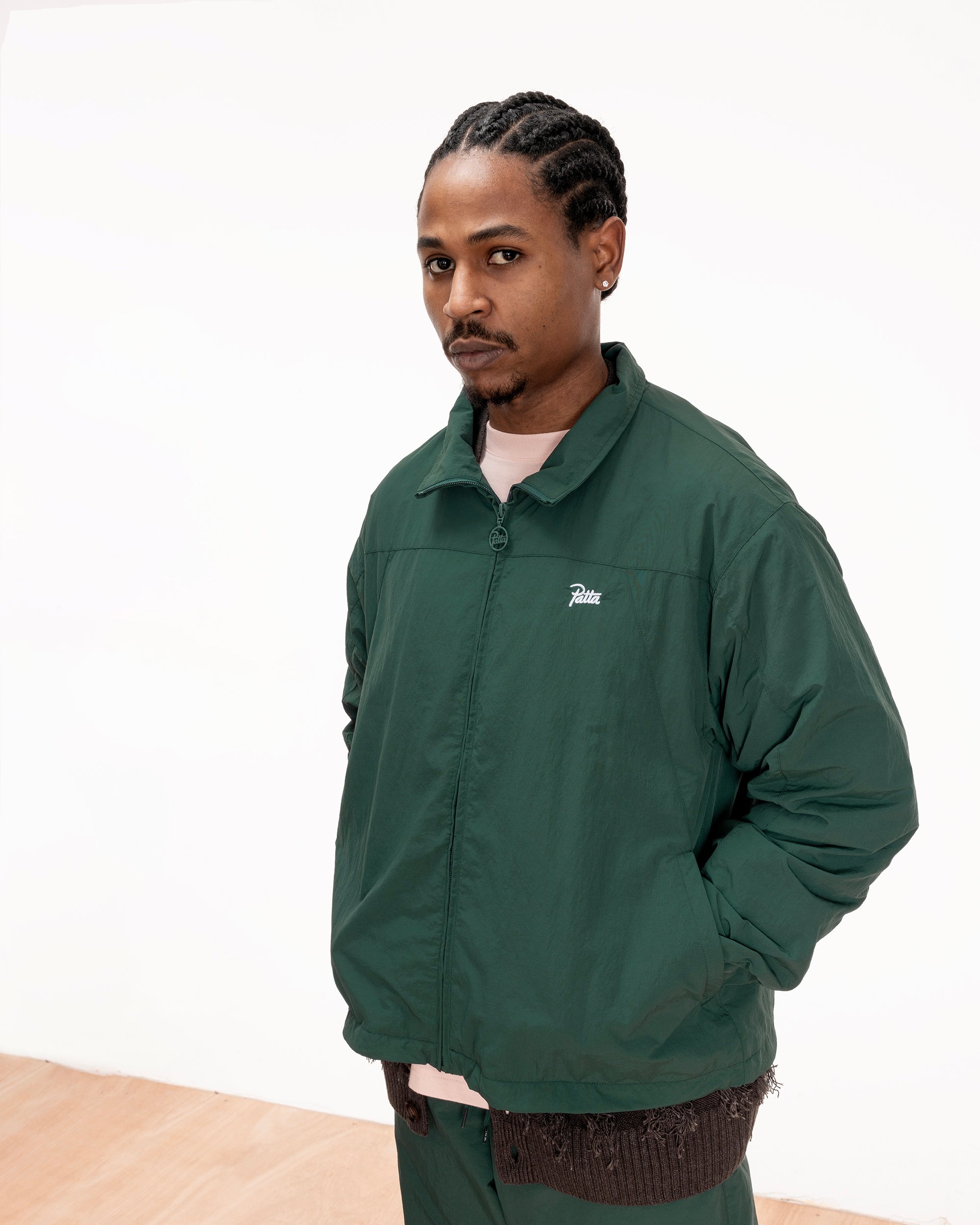 Patta Basic M2 Nylon Track Jacket (Ponderosa Pine) – Patta US