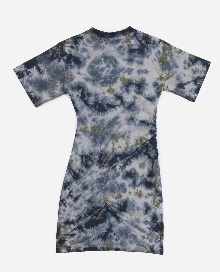 Patta Femme Ruched Tie Dye T-Shirt Dress