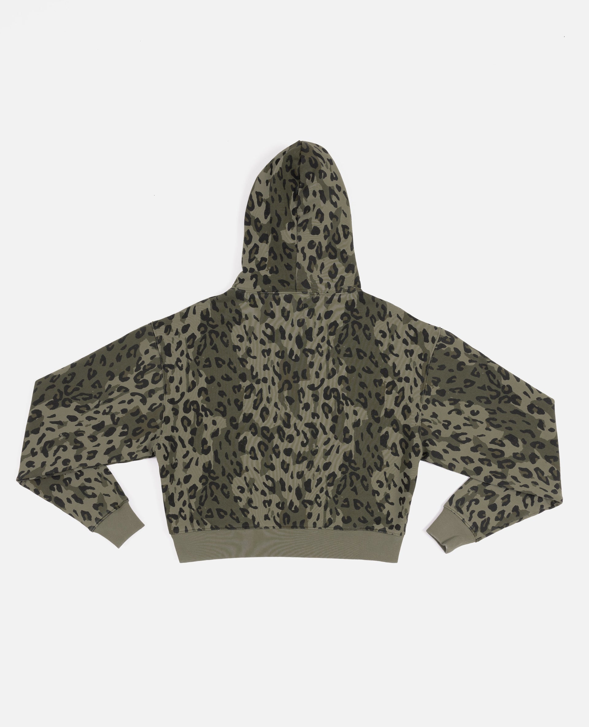 Patta Femme Leopard Cropped Hooded Sweater