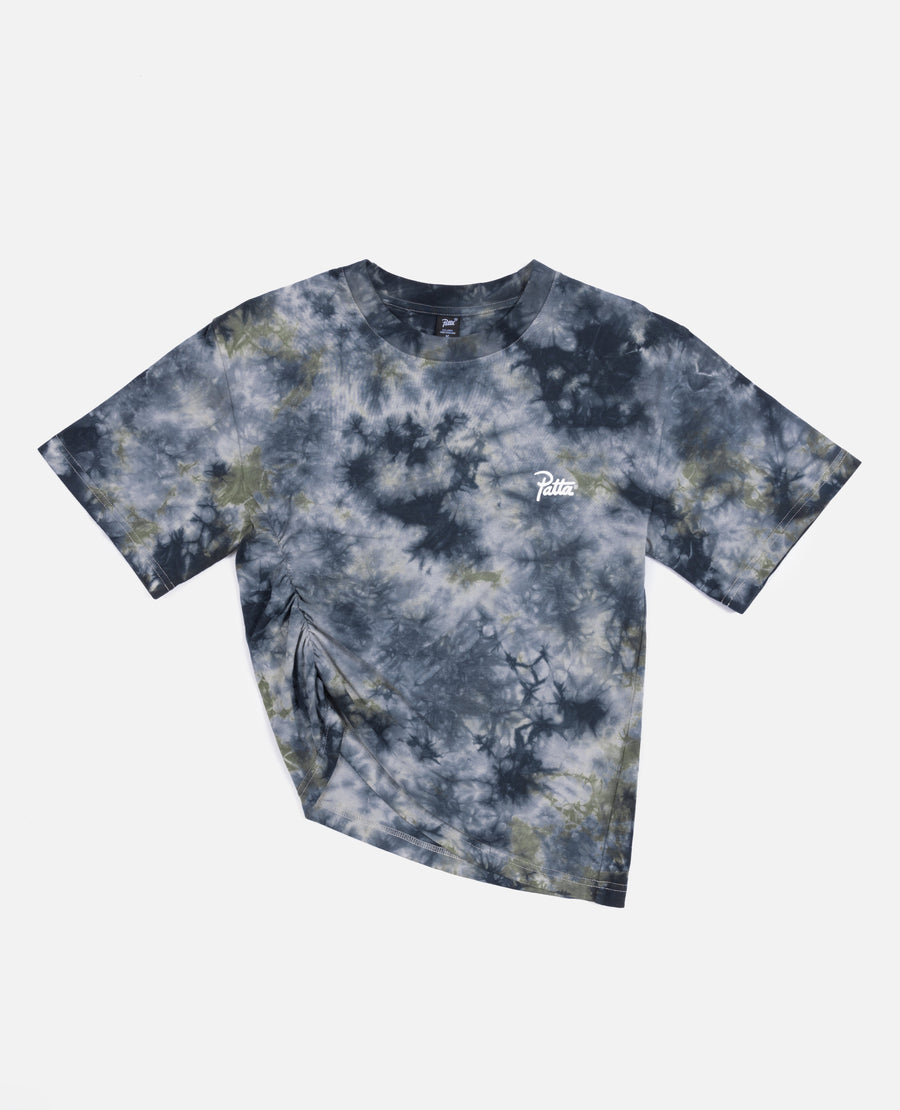 Patta Femme Tie Dye Cropped Ruched T-Shirt