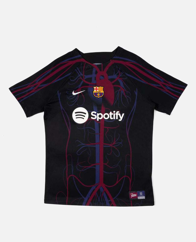 FCB x Patta Culers del Món Men's Pre-Match Jersey (Black/Black/White)