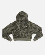 Patta Femme Leopard Cropped Hooded Sweater