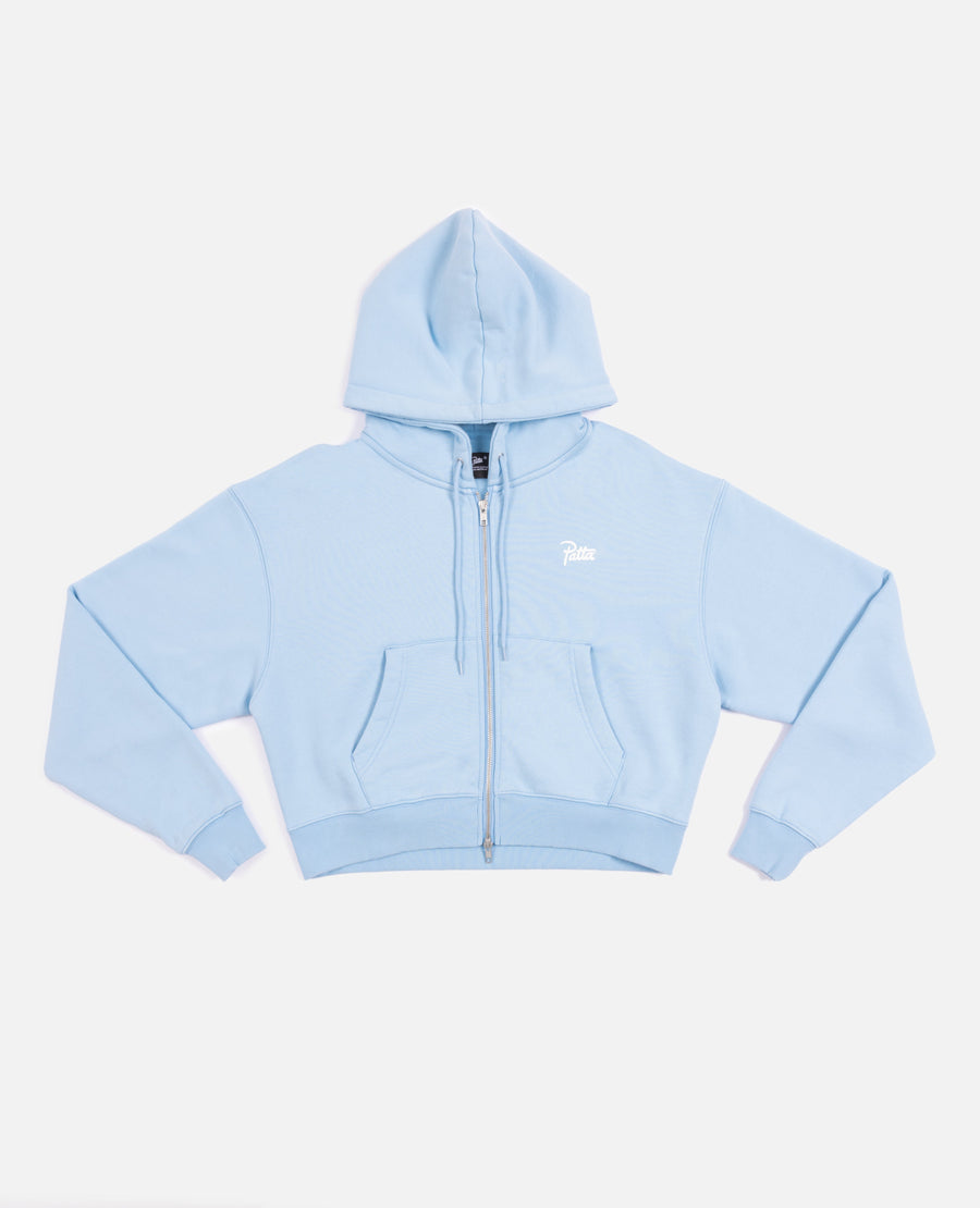 Patta Femme Basic Crop Zip Up Hooded Sweater