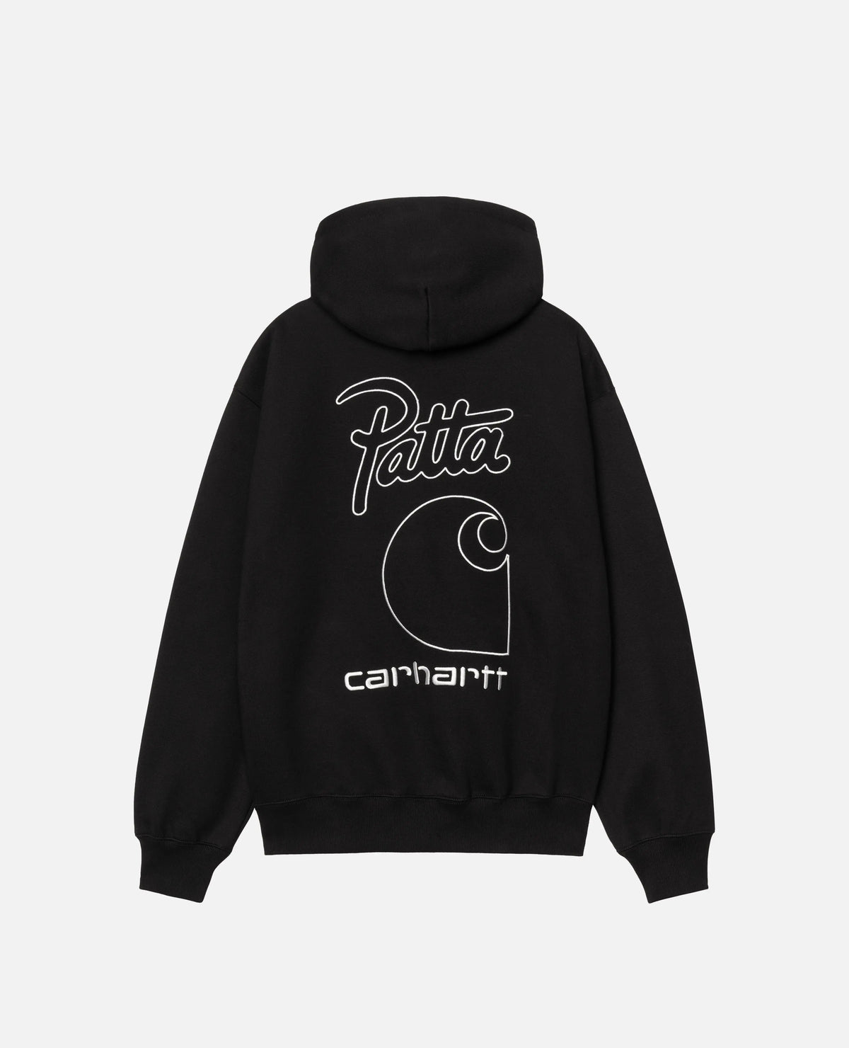 Patta x Carhartt Hooded Sweatshirt (Black) Patta x Carhartt